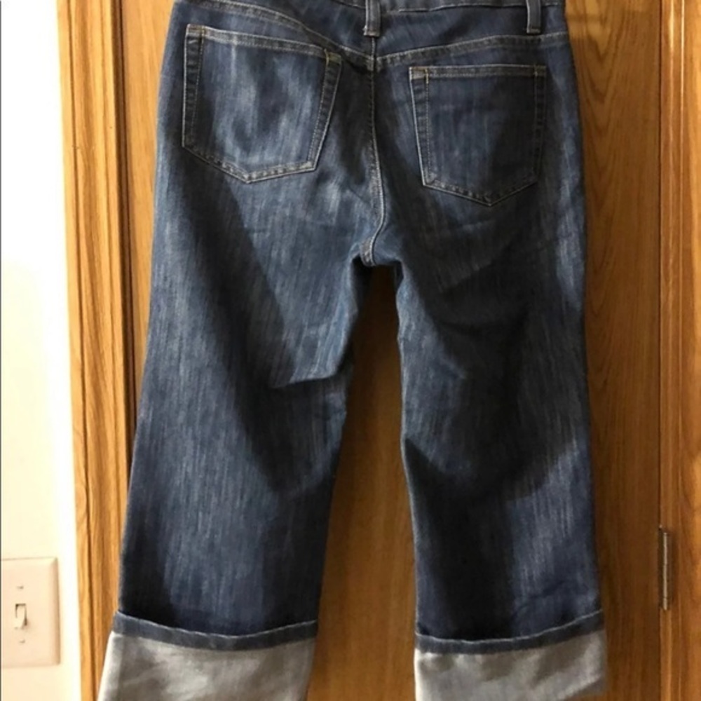 Merona Crop Jeans Women’s Size 6 R Cuffed Denim Cotton Blend - Picture 4 of 12